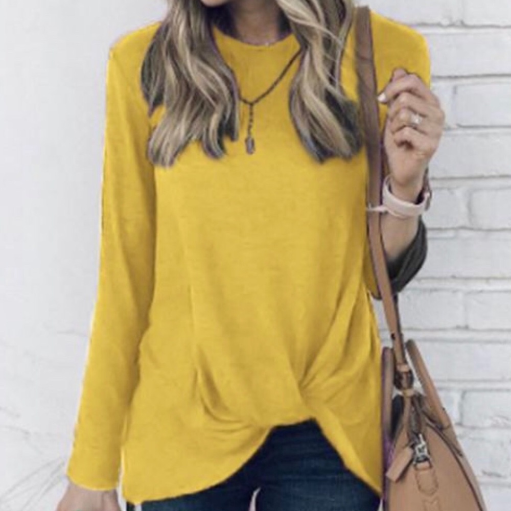 🌟Happy Yellow Shirt w/ Accent, L/XL🌟
